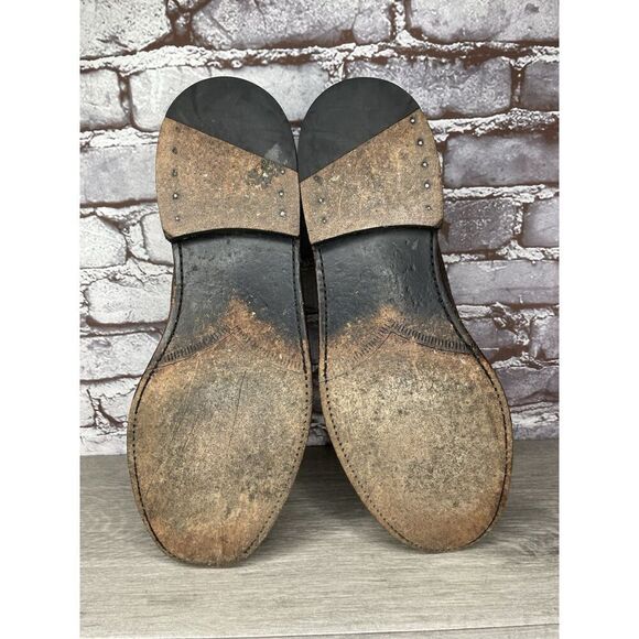 Frye Jones Wingtip Dark Brown Leather Distressed Dress Shoes Men Sz 13D US/46EU - Picture 9 of 16